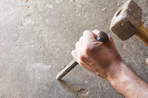 Hammer and chisel