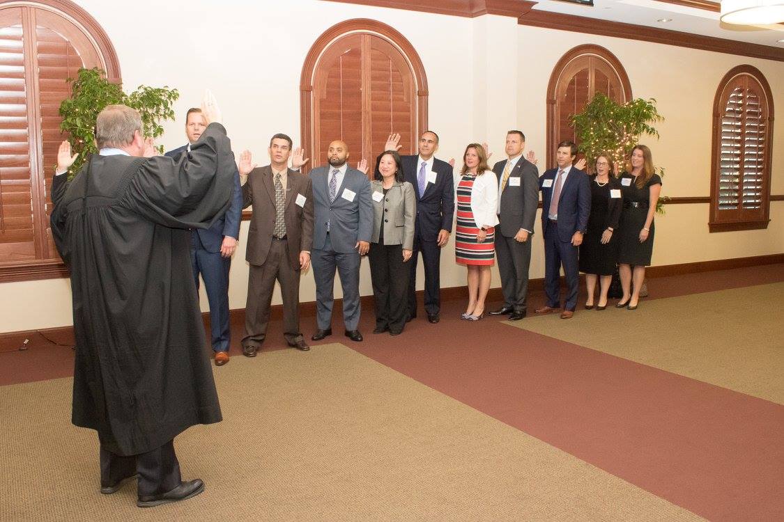 Matt Hall Swearing In HCBA BOD