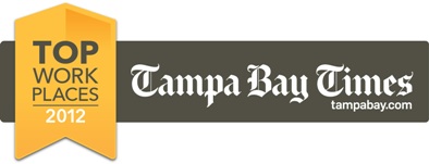 Tampa Bay&rsquo;s Top Work Places 2012 Logo