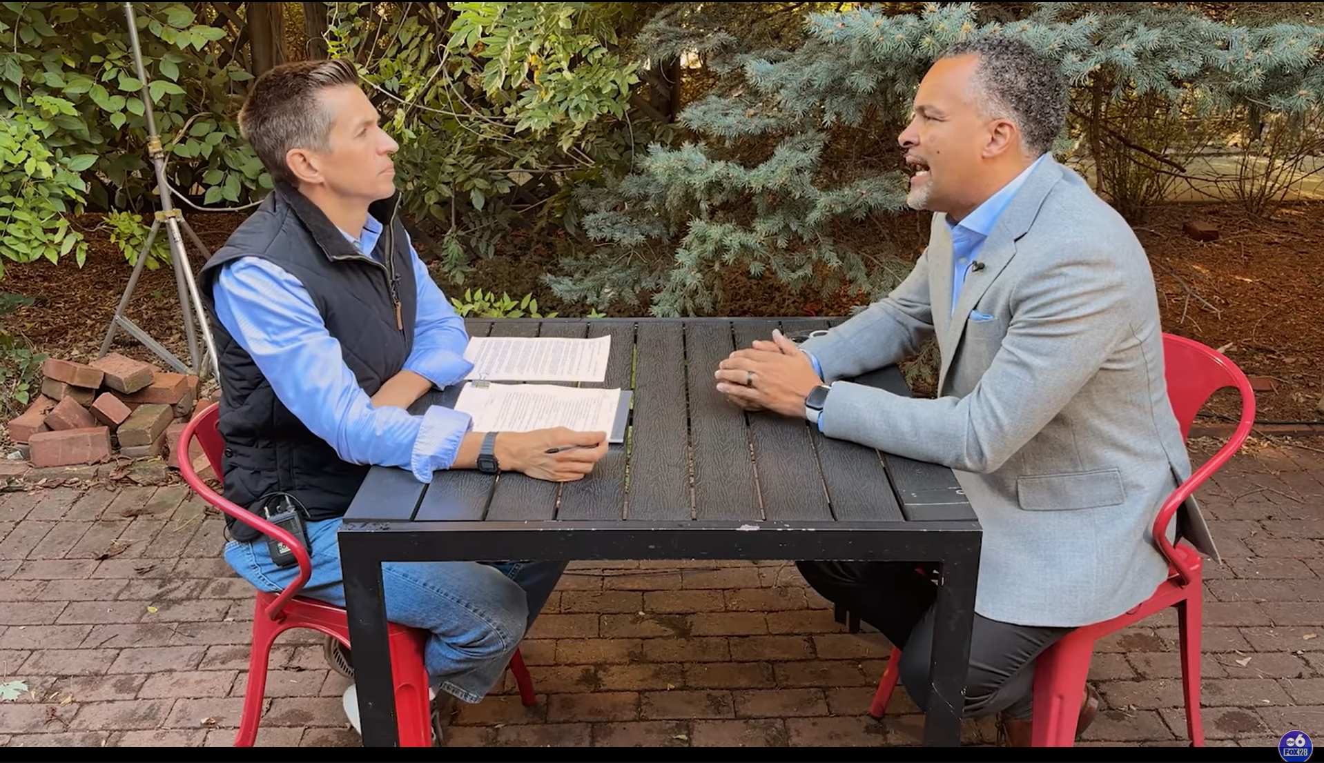 Luke Fedlam and Mike McCarthy of ABC6 Columbus News